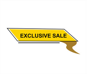 Exclusive sale , exclusive offer, limited time offer, offer, special offer, exclusive, promotion vector file 