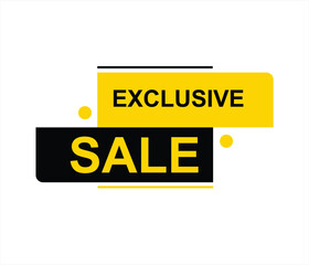 Exclusive sale , exclusive offer, limited time offer, offer, special offer, exclusive, promotion vector file 
