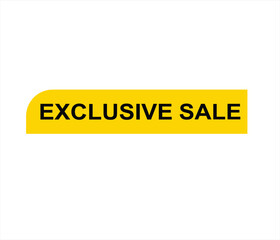 Exclusive sale , exclusive offer, limited time offer, offer, special offer, exclusive, promotion vector file 