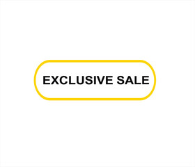 Exclusive sale , exclusive offer, limited time offer, offer, special offer, exclusive, promotion vector file 
