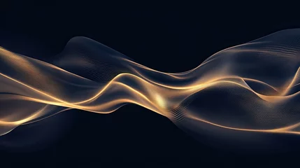 Golden glow light abstract luxurious background