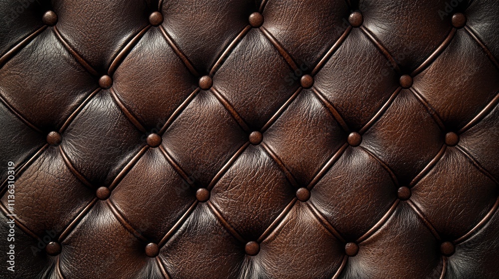 Poster a brown leather surface with a pattern of small holes. the color of the year mocha mousse