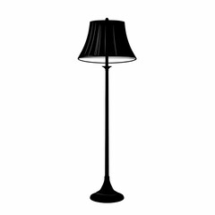 Elegant floor lamp with classic design and soft shade