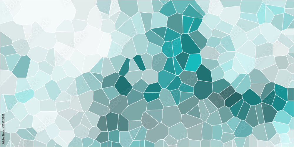 Poster colorful broken stained-glass background with white lines. geometric retro tiles pattern. polygonal 