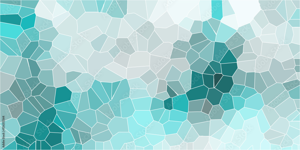 Poster colorful broken stained-glass background with white lines. geometric retro tiles pattern. polygonal 