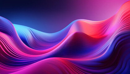 Obraz premium Neon 3D Gradient Wallpaper for Modern Workspace and Technology