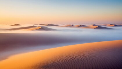 Desert Landscape Serene Majestic Nature Morning Sunrise Scenery