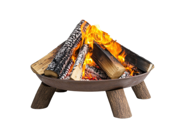 A guitar and a pile of wood are on a white background. on transparent background.