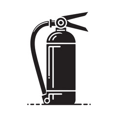 Fire Extinguisher silhouette vector illustration
