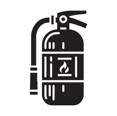 Fire Extinguisher silhouette vector illustration