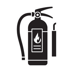 Fire Extinguisher silhouette vector illustration