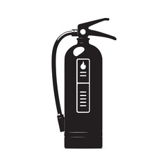 Fire Extinguisher silhouette vector illustration