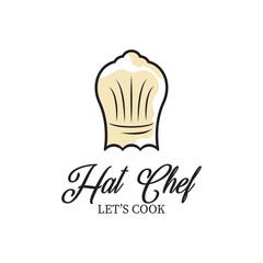 Fototapeta premium hat chef logo icon vector illustration template design