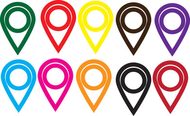 Location icon. Maps pin. Location pin. Pin icon vector. Location map icon