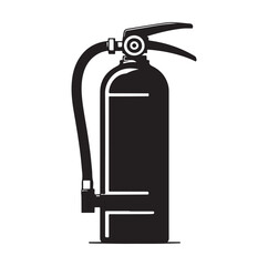 Fire Extinguisher silhouette vector illustration