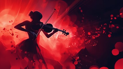 Fototapeta premium National Violin Day background concept 