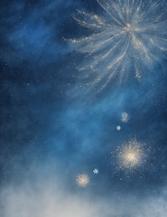 sky with stars - abstract light blue background - Generative AI