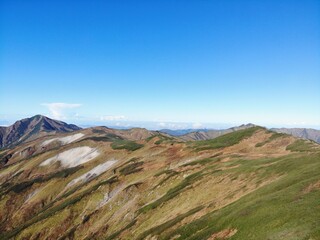 紅葉の日本百名山「飯豊山」の空撮