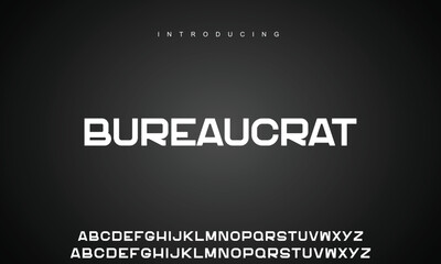 Creative font. Modern abstract digital tech font. Logo creative font, type, technology, movie, digital, music, movie. Fonts and illustration in vector format.