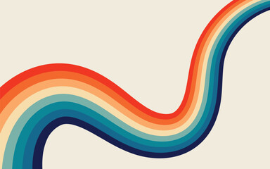 retro pattern Vintage  colorful stripes background © KaZu
