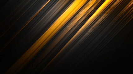 Dynamic golden and black stripes creating a modern abstract design for digital backgrounds