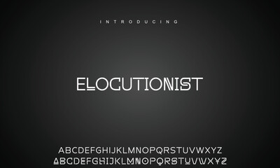 Creative font. Modern abstract digital tech font. Logo creative font, type, technology, movie, digital, music, movie. Fonts and illustration in vector format.