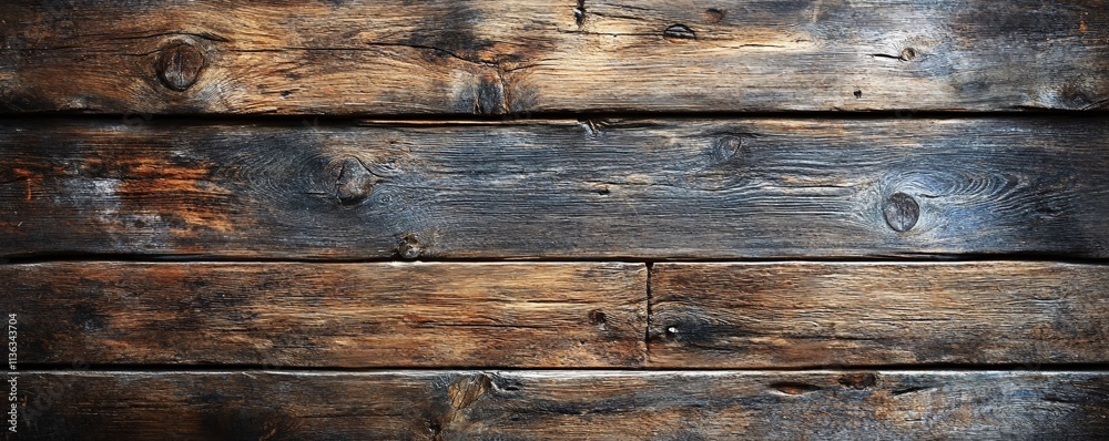 Poster weathered wooden planks creating a textured backdrop