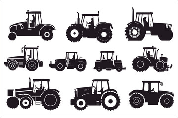 Fototapeta premium Farming Tractor Clipart