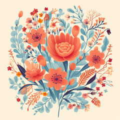 floral card for mother's day