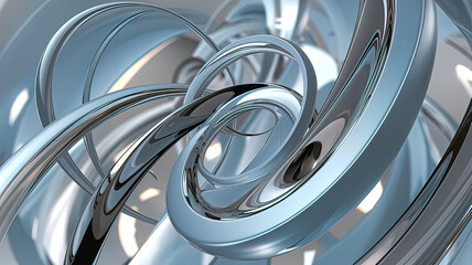 Abstract blue gray background with dynamic circular lines with glare.