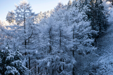 Hieizan with snow, Kyoto in Japan, 雪の比叡山 京都 日本