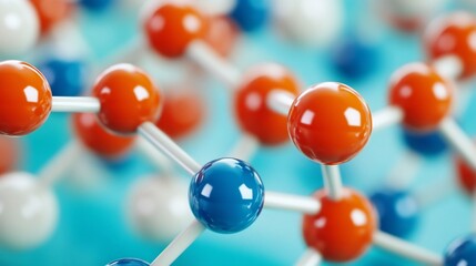 Obraz premium Close-up View of Chemical Compound Synthesis in a Scientific Laboratory