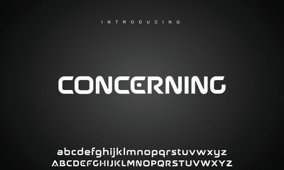 Abstract modern urban alphabet fonts. Typography sport, technology, fashion, digital, future creative logo font.