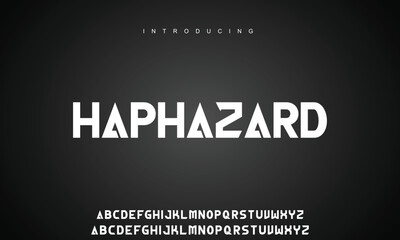 Abstract modern urban alphabet fonts. Typography sport, technology, fashion, digital, future creative logo font.