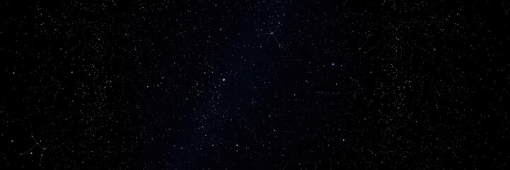 Fototapeta premium Night sky with countless stars twinkling against a black backdrop, constellation, universe, astronomy