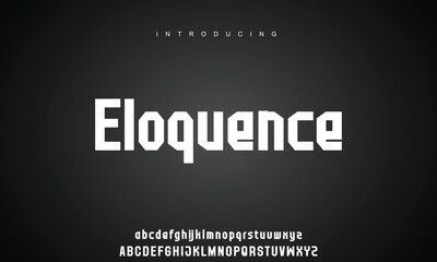 Abstract modern urban alphabet fonts. Typography sport, technology, fashion, digital, future creative logo font.