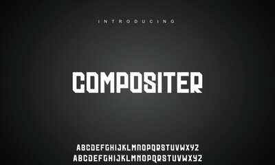 Abstract modern urban alphabet fonts. Typography sport, technology, fashion, digital, future creative logo font.