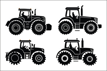Obraz premium Stylish Tractor Graphics for Agriculture Art 