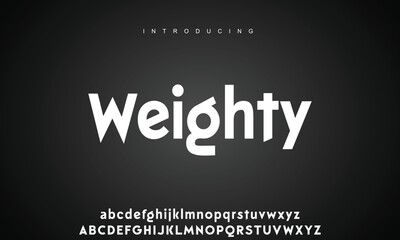 Obraz premium Abstract modern urban alphabet fonts. Typography sport, technology, fashion, digital, future creative logo font.