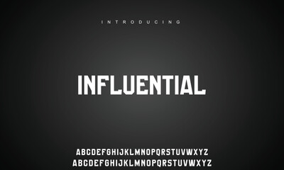 Abstract modern urban alphabet fonts. Typography sport, technology, fashion, digital, future creative logo font.