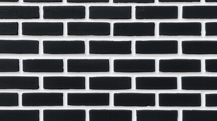 Black Wall with White Grout in Modern Architectural Style