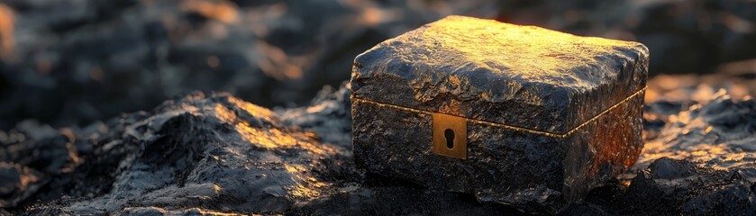 A treasure box disguised as a rock. 