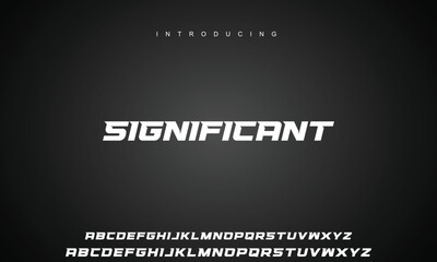 Abstract modern urban alphabet fonts. Typography sport, technology, fashion, digital, future creative logo font.