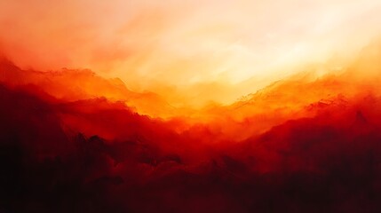 Obraz premium Warm red tones with a subtle orange hue blend