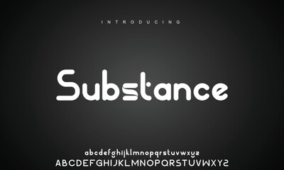 Abstract modern urban alphabet fonts. Typography sport, technology, fashion, digital, future creative logo font.