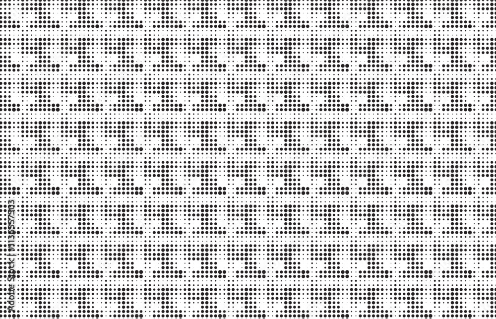 Aufkleber abstract halftone dotted pattern. dotted texture with fading effect. black and white circle shade wa