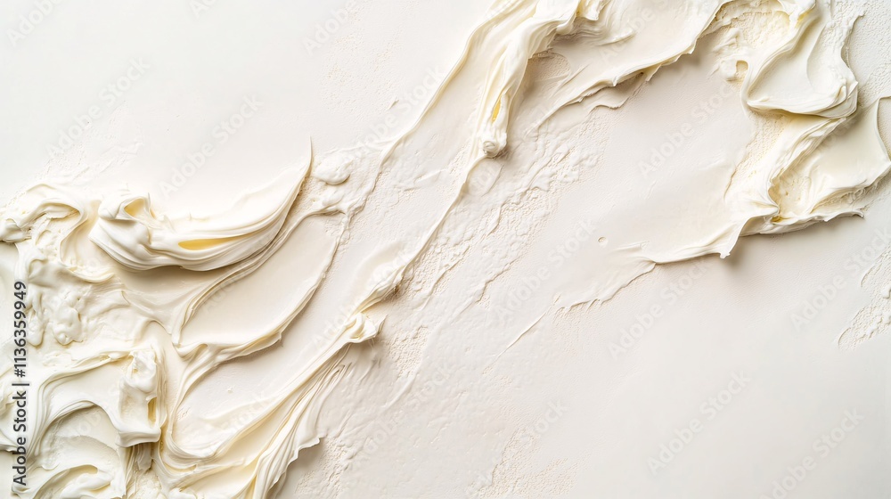 Aufkleber creamy texture swirls creating elegant culinary background