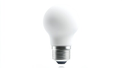 White LED light bulb isolated on white background.