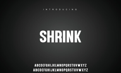 Modern minimal abstract alphabet fonts. Typography technology, electronic, movie, digital, music, future, logo creative font.