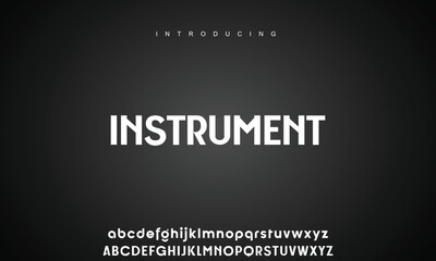Modern minimal abstract alphabet fonts. Typography technology, electronic, movie, digital, music, future, logo creative font.